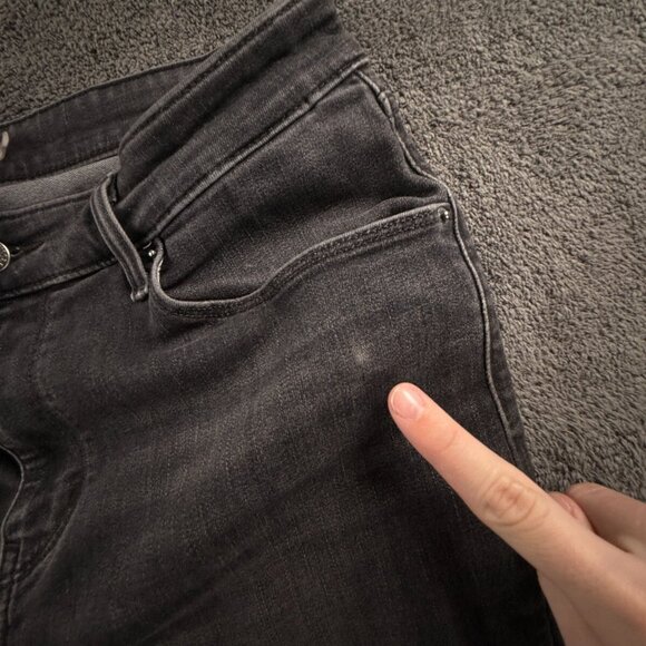 Levi's Jeans Size 14 Charcoal Slimming Skinny Mid Rise Stretch Denim Gray 33x29 - Picture 12 of 16